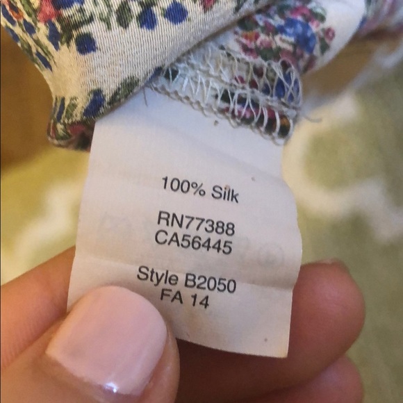 Madewell silk refined tee in diamond print - Picture 6 of 6